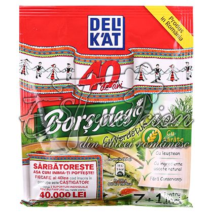 DELIKAT BORS MAGIC CU VERDETURI 18x65g